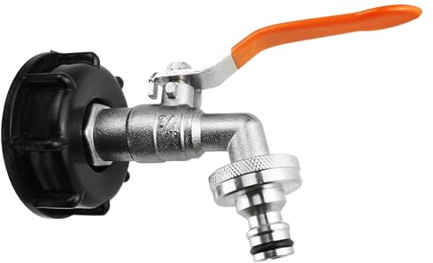 IBC S60x6 Storage Tank Easy Fit Swivel Extender+Tap Kit Options,Brings Out The Fitting from The Tanks Recessed Outlet Thread. Easier Linking Tanks Together (Extender+Lever tap+Click-Lock)