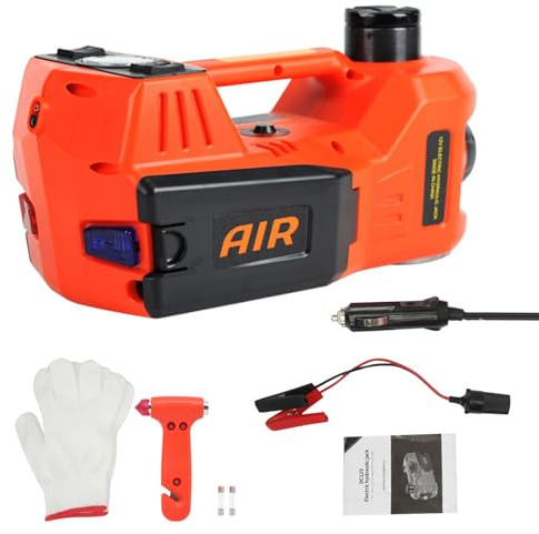 Gato eléctrico de 12 V y 5 toneladas de Capacidad de elevación, Herramienta para Cambiar neumáticos, Caja de Herramientas para Reparaciones de Emergencia en talleres.