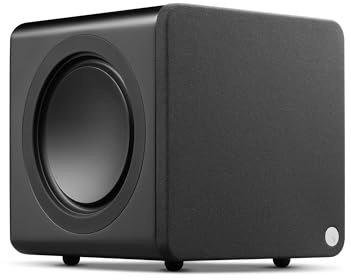 Cambridge Audio MSX SUB 200 - Active Subwoofer 200W Compact Active Subwoofer Speaker with Twin Auxiliary Drivers, Adjustable Crossover & Phase Control, Home Cinema & Stereo Systems – Black