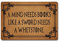 Shinewe Fußmatte für den Eingangsbereich, Motiv: A Mind Needs Books Like A Sword Needs A Whetston, mit Zitaten von Game of Thrones, 60 x 40 cm