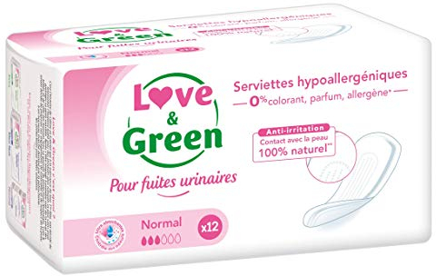 Love & Green Serviettes Incontinence Normal x 12