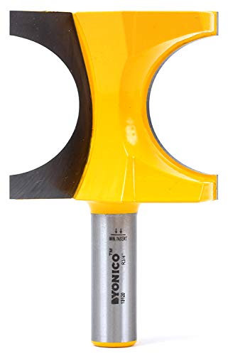 Yonico Bullnose Router Bits 1-1/2-Inch Bead 1/2-Inch Shank 13120