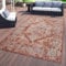 TT Home In- & Outdoor-Teppich, Für Balkon Und Terrasse, Mit Orient-Design, In Rot, Größe:120x160 cm