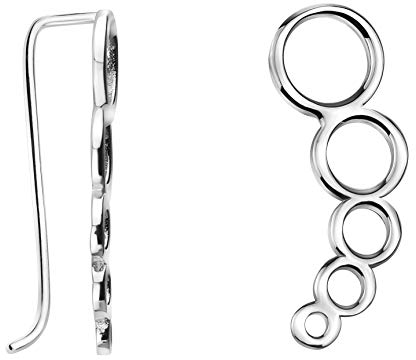 SOFIA MILANI - Damen Ohrringe 925 Silber - Ohrkletterer als Kreise - 20777