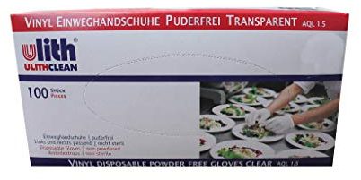 Handschuhe Vinyl puderfrei 100 Stück (Größe S)