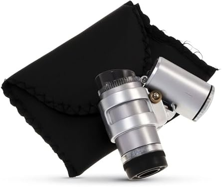 Weedness Mikroskop 60 Fach - Grow Anbau Taschenmikroskop Pflanzen Ernte Zubehör Indoor Mini Microscope Lupe Outdoor