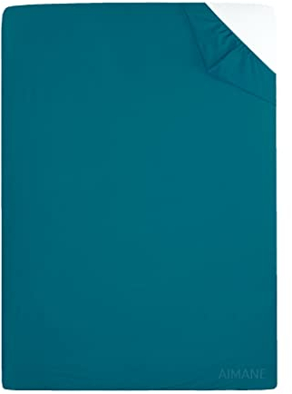 Pflegeleichtes Polycotton-Etagenbett-Spannbetttuch, 76 x 190 cm, perfekt für Etagenbetten, Wohnmobile, Gästebetten, Wohnwagen, kleines Einzelbett, Blaugrün