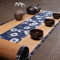 DOGOU Tischläufer Teematten Im Japanischen Stil, Ursprünglicher Bambus wasserdichte Tischsets für Drinnen und Draußen, Stoff Mit Blumenmuster, Sauber Wischen (Size : 30x90cm/11.8x35.4in)