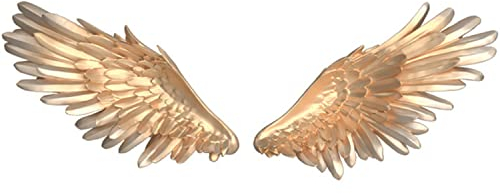 LGESR Wall Sculpture Decor Store Angel Wings Wall Art, Angel Wings Home Decoration, Wall Decor Crafts, Art Sculpture Wall Decoration, Modern Dekorative Wall Art Sculpture,Gold (Color : Gold)