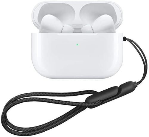 Schlüsselband für AirPods Pro 2. Generation, kabellose Bluetooth-Ohrhörer, Schutzhülle, weiches Silikon, Anti-Verlust-Schlüsselband, kompatibel mit AirPods Pro 2. (schwarz)
