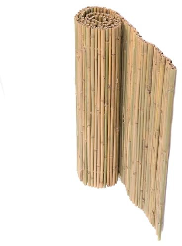 DESIGN DELIGHTS BAMBUSMATTE Lukata | Bambus, 250 cm | Sichtschutz Matte, Blickschutz, Windschutz Matte, Bambuszaun, Bambusverkleidung, Sichtschutzzaun | Format: 90x250 cm (HxB)