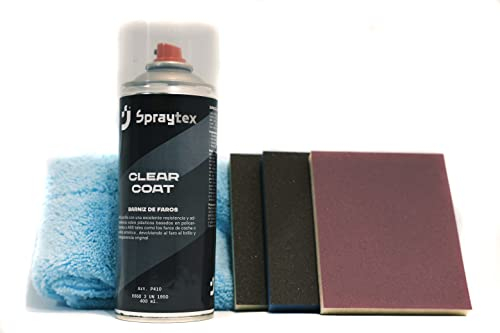 Find IT, Kit Spray Barniz para Faro, Barniz 2K Faros, reparación Faros Delanteros, reparador plasticos