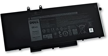 Dell Latitude 5400 5500 5510 Precision 3450 3541 4 Cell 68Wh Battery 68Whr Type 4GVMP Part Number C5GV2 9JRYT MCV1G X77XY (Latitude 5400)