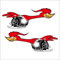 RACING KULT Aufkleber Sticker Set Speedbird (15cm x 6cm jeder Aufkleber im Set)