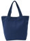 PATIKIL Leinwand Tragetasche Mini Leinwand Tasche mit Handgriff Klein Wiederverwendbar Handtasche Einkaufstaschen für Frauen Freunde Geburtstag Geschenk Dunkel Blau