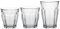 Duralex Made In France Picardie Ensemble de 18 gobelets en verre transparent comprenant 6 gobelets de 22,5 ml 6 gobelets de 30,5 ml