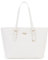Princely London Shopper Beverly Medium - Stylische Handtasche Damen - Geräumige Shopper-Tasche mit Reißverschluss & Innenfächern - Weiß