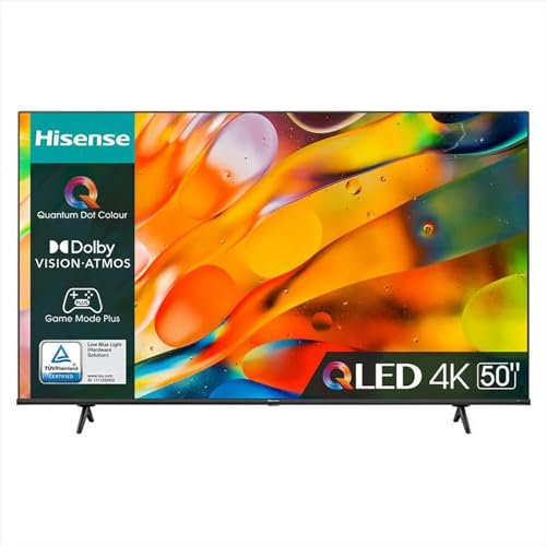 Hisense 50E79KQ - Smart TV da 50 Pollici, 4K, DVB-T2, HEVC(H.265), Nero