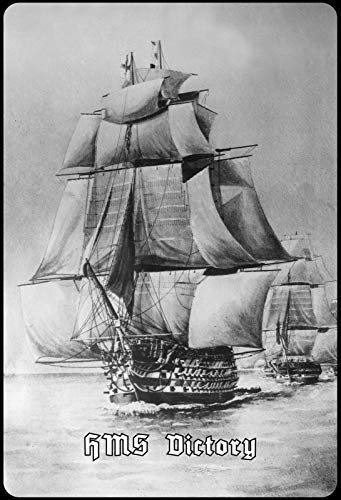 Ontrada Blechschild 30x40cm gewölbt Segelschiff HMS Victory England Schild