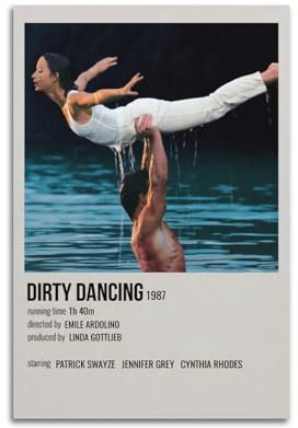 Terp Dirty Dancing Poster, Wandkunst, Poster, Geschenk für Freunde, Schlafzimmer, Wohnzimmer, Dekoration, modern, ästhetisch, ungerahmt, 30 x 45 cm