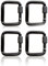 COSSIKA Kletterschnalle, 4 Stück, quadratischer Karabiner mit Schraubverschlüssen, Karabinerschnalle aus Aluminiumlegierung, Schlüsselanhänger, Kletterknopf, Camping-Wanderhaken