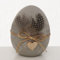 BOLTZE 2X Dekofigur Gunnebo Beton grau Höhe 8-11 cm, Ostern, Ei