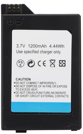 3.7V 1200mAh Polymer Lithium Ion Battery, Fully Decoded Rechargeable Battery, with Integrated PCM Intelligent Chip, Multiple Safety Guards, for PSP S110