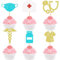 Blumomon 24 Stück Nurse Cupcake Toppers Krankenschwester Tortendeko Glitter Graduierung Medizinische Graduierung Tortendeko Medical Nurse Grad Krankenschwester Party Kuchen Dekoendeko