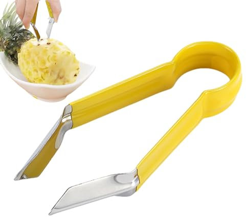 Pelapatate per ananas, rimuovi gambo di fragola,Sbucciatore di ananas in acciaio inossidabile | Strumento per rimuovere gambo della fragola, g per la preparazion