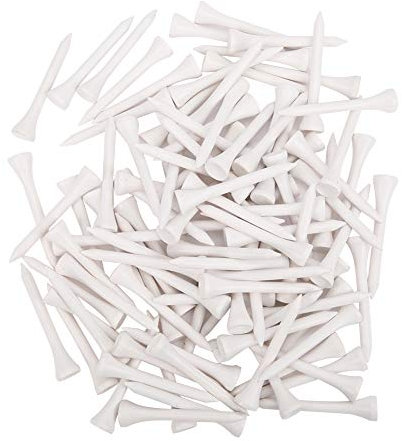 Alomejor 100 Stück Holz-Tees 54 Mm, Umweltfreundlich, Leicht, Gute Verarbeitung, Geeignet für Golftraining und Üben
