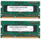 Plawee 2X 2GB DDR3 1333Mhz SO-DIMM DDR3L DDR3 1.5V Memoria RAM Memoria Sdram per Notebook Portatile (2GB/1333)