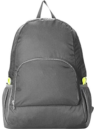Wrestling-Rucksack, tragbar, faltbar, für Reisen, Bergsteigen, Stoff, Sporttasche, Lederrucksack, grau, One size