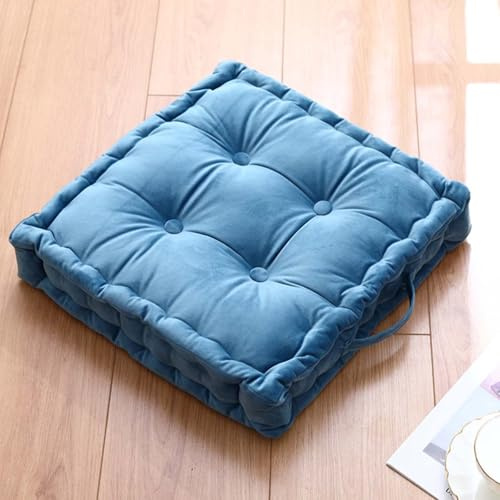 YSZBD Sitzkissen Bodenkissen、Boden Sitzkissen Indoor、Bodenkissen Groß Eckig、Floor Cushion Couch、Bodensitzkissen Garten、Stuhlkissen 45x45(#6,45x45cm)
