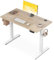 OffiGo Höhenverstellbarer Schreibtisch, 100 cm Elektrischer Schreibtisch, Ergonomischer Tisch mit Memory-Funktion, Gaming Tisch Höhenverstellbar, Moderner Computertisch für Zuhause und Büro, Beige