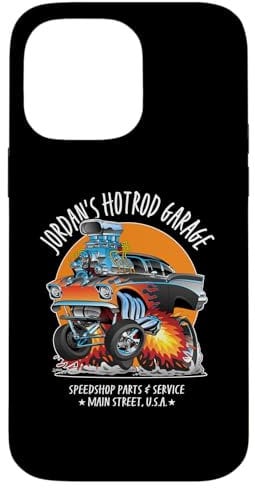 iPhone 14 Pro Max Jordan's Hotrod Garage Classic Car Jordan Design Case