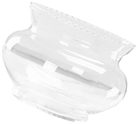Sosoport Bol à Poissons en Verre pour Aquarium Betta Bubble Bowl Bol à Tortues Pièce Décorative Élégante