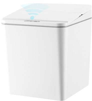 Naroote Poubelle de Cuisine, Poubelle Automatique de Cuisine, Poubelles sans avec Design Déodorant pour la Maison, Le Bureau, Le Restaurant (6L)