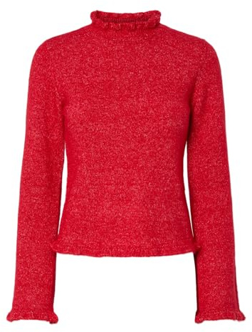 PIECES Women's Pcjasmijn Ls High Neck Knit