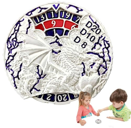 Steampunk Spinner Dice, Role Playing Dice, Spinner Dice for Games, Smooth Rotation Dice, Metal Dice Spinner, Card Game Dice, Steampunk Game Dice, Rpg Spinner Dice, Metal Dice for Card Games