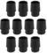 The Lord of the Tools 10pcs Golf Shaft Ferrules for Irons 0.370 Inch Golf Club Shafts Sleeve Adapter Compatible with Ping G410 400 G425 G30 G425 G430(Size .335 / .350 16.5mm)