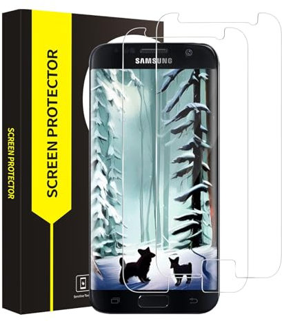 VSEER 2 Stück Schutzfolie für Panzerglas für Samsung Galaxy S7, 2.5D Bruchsicherheit Displayschutzfolie für Samsung S7, Kratzfest Kristallklar S7 Folie
