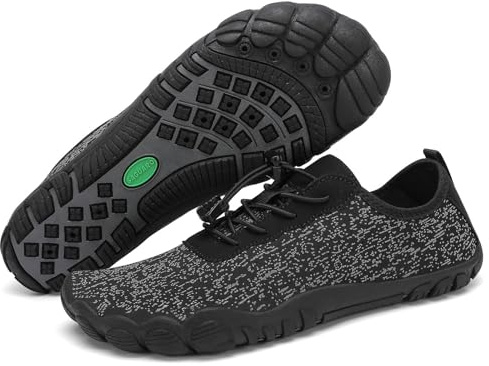 SAGUARO Escarpines Hombre Mujer Zapatos de Agua Ligeros Calzado Playa Transpirables Zapatillas Deportes Acuáticos para Surf Natación Piscina Vela Mares Rocas Río, Raven Negro, 43 EU