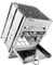 HEMOTON Collapsible Stainless Steel Camping Stove Portable Wood Burning Barbecue Grill Rack for Outdoor Cooking Easy to Assemble Carry for Parties and Family Gatherings