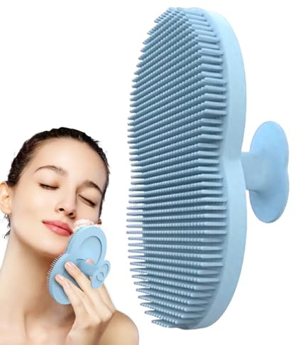 Silikon Gesichtsscrubber mit milder Reinigung Milde Massage Vielseitig | Duschbürste für die Körperreinigung Für Frauen, Gesicht, Körper, Zuhause, Reisen, Badezimmer