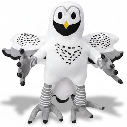 wiztex 99 Nights in The Forest Kuscheltier – 32 cm PP-Baumwollplüsch, Geschenk für Kinder und Sammler – Fantasietier-Plüschfigur aus 99 Nächte im Wald (Weiße Eulen)