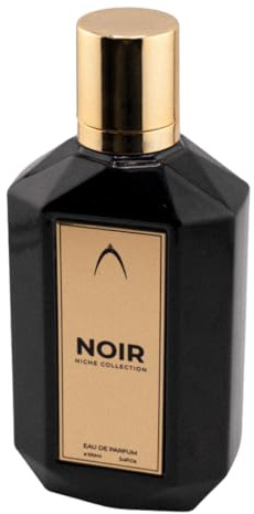 Niche Collection Noir Eau de Parfum Florale Fruitée, Notes de Cassis Menthe Hibiscus Rose Vanille Musc, 100ml