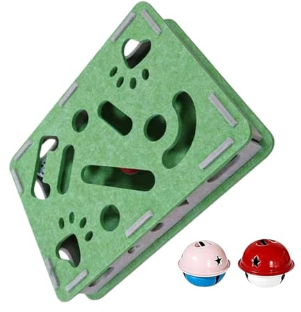 Katzenpuzzlebox – 15.75 Inches Interaktives Katzen Spielzeug | Geräuscharme Kratzmatte Pflege – Robuste Filz Puzzlébox Als Labyrinth Kratzfläche Zur Krallenpflege Und Möbel Schutz Für Katzen