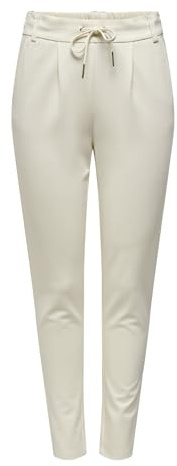 ONLY Damen Onlpoptrash Life Easy Col Pant PNT Noos Trousers 15115847,Blanc (Cloud Dancer),XS / 34L