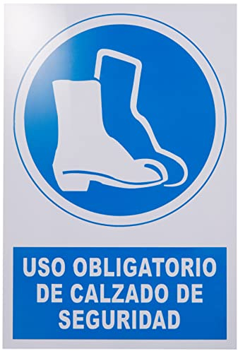 S21 Señalización SOR1055.G - Señal uso obligatorio de calzado de seguridad multicolor