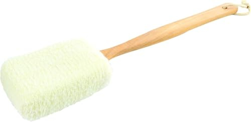MSV Schwamm Badebürste Rückenbürste mit Stiel Peeling 24cm